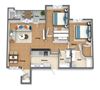 Domasco Floor Plan Domasco Floor Plan 1,145 Sq.Ft. at The Lusitano Apartments, Spokane, WA